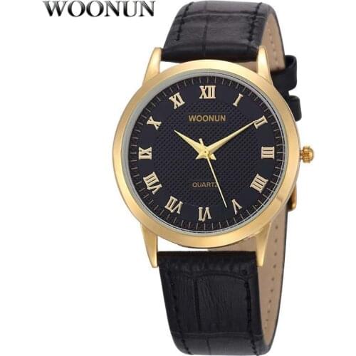 2020 Classic Men Watches Luxury Gold Watches Men Shockproof Waterproof Quartz Watches Slim Men Watches Roma Dial Leather Band