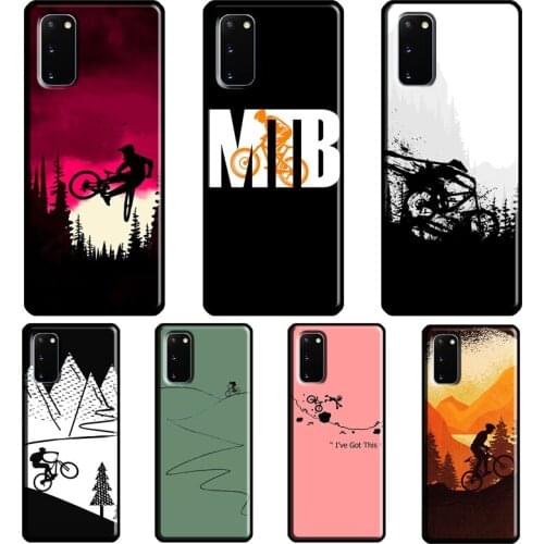 MTB Mountain Bike Cycling Bicycle Case For Samsung Galaxy S8 S9 S10 Plus S20 FE S21 Ultra Note 20 Note 10 Plus Soft Cover