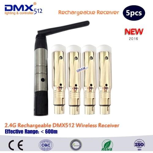 DHL Free shipping 2.4G wifi Wireless DMX512 receiver dmx512 console led head light signal controller DMX 512 For Stage Par Light