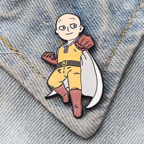 DMLSKY cartoon boy Funny Pin Art Enamel Pins and Brooches Lapel Pin Backpack Bags Badge Clothing Decoration Gifts M3513