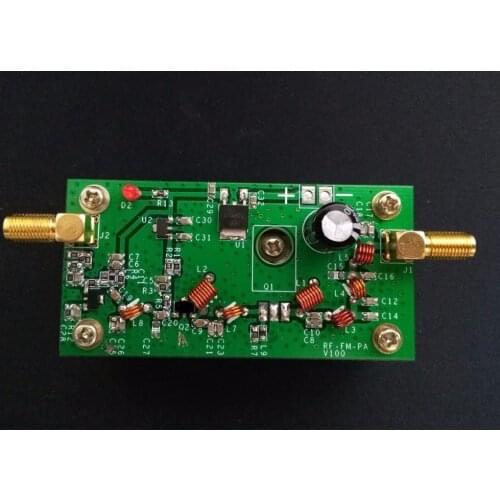 7W 65MHz-110MHz FM radio transmitter Power Amplifier Frequency input 1mW dc 12v