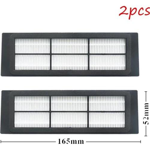 2PC Waterproof Washable Hepa Filter for Xiaomi Vacuum 1&2 for Roborock S55 T4 T6 Sweeping Robot Vacuum Cleaner Parts Accessories