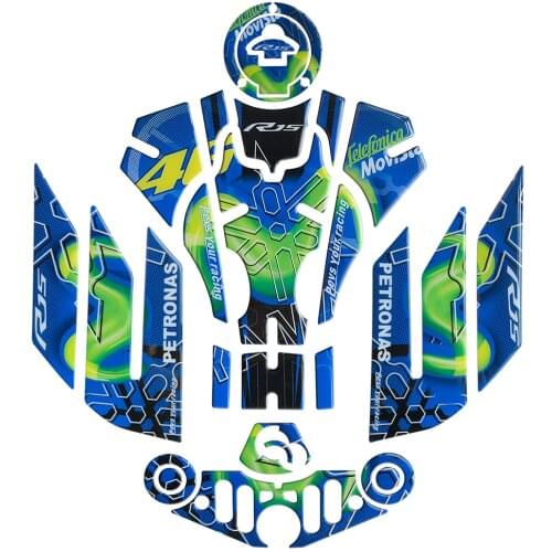 5D Real Carbon Fiber Motorcycle Tank Pad Sticker Decal Emblem for YAMAHA R1 R6 XJR YZF