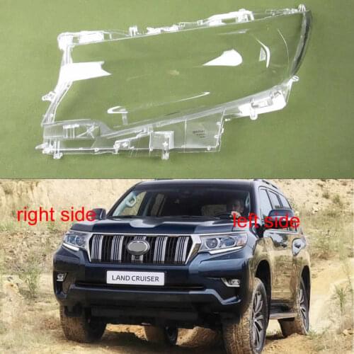 For Toyota Prado 2017 2018 2019 Transparent headlamp cover Lampshade Lamp Shade Front Headlight Shell Glass lens