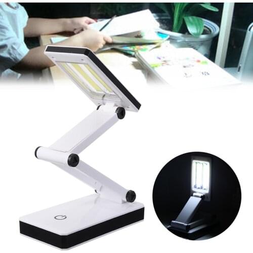 LED Desk Light Touch Sensor Folding Table Lamp Portable USB Rechargeable Reading Light Bedside Night Light
