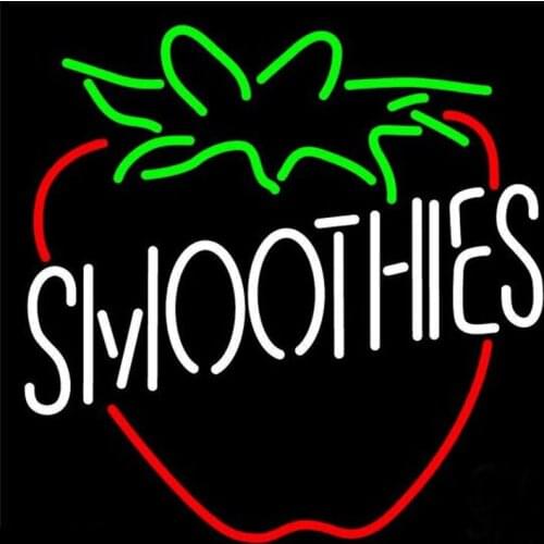 Neon Sign For Smoothies fruit juice Shop Glass Tubes Beauty Lamp Beer Hotel Lamp light advertise custom LOGO Handmade art light