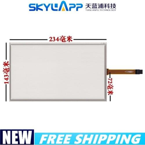 New 10.1''inch 4 wires resistive touch screen industrial handwriting screen HSD101PFW1 HSD101PFW2 Touch panel Glass 234mm*143mm