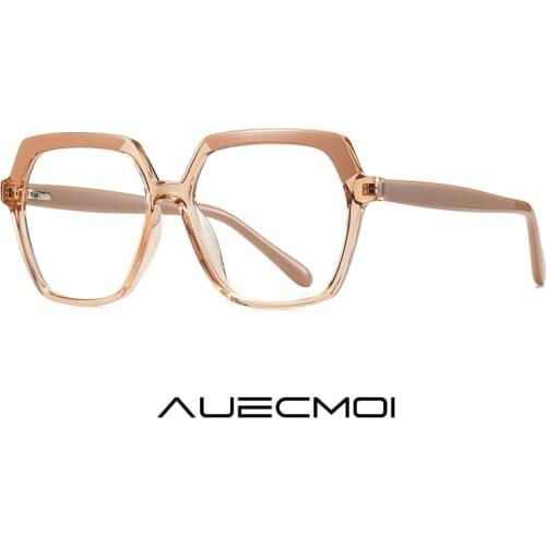 Retro Fashion Big Frame TR90 Glasses Frame Women Myopia Prescription Anti Blue Light Blocking Eyeglasses Frames Optical Eyewear