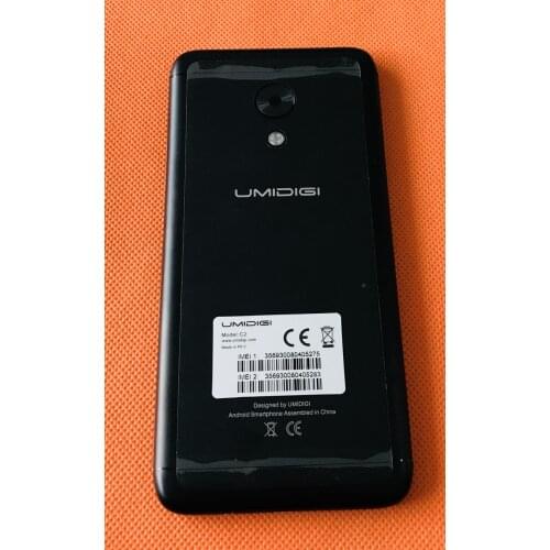 Used Original Back Battery case cover+camera lens for UMIDIGI C2 MTK6750T Octa Core 5.0" FHD Free shipping