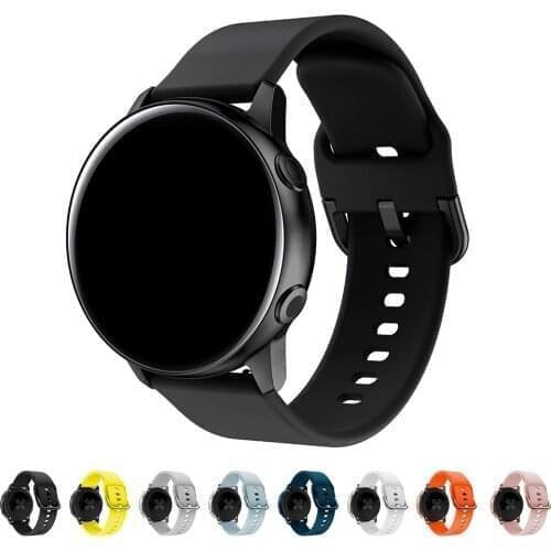 20mm 22mm Printing Silicone Watchband for Samsung Galaxy Watch 42mm Active 2 40mm Bracelet Band Strap for Gear S2 Amazfit bip