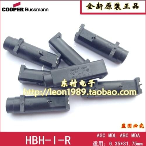 [SA]US imports BUSSMANN fuse holder HBH-I-R PCB circuit board fuse holder 6.4 * 32mm--50PCS/lot