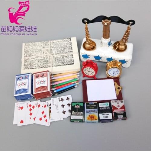 Charm cigarette play card feeding accessory pencil doll house decoration stationery for barbie blythe doll