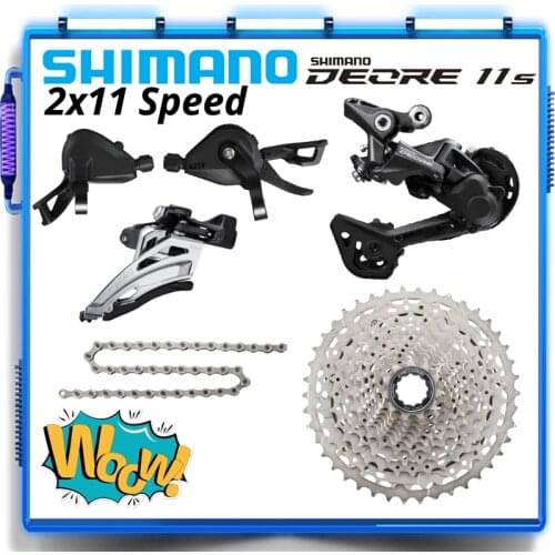 SHIMANO DEORE M5100 M4120 11s Group 2x11s SL-M5100 SHIFT LEVER 11v RD-M4120/M5120 SGS FD-M5100-M HG601 CS-M5100 42T