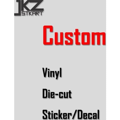 JKZ STKART Custom Vinyl Die Cut Stickers Outdoor Car Sticker Decal ATV Motor Bike Truck Personalized Decoration