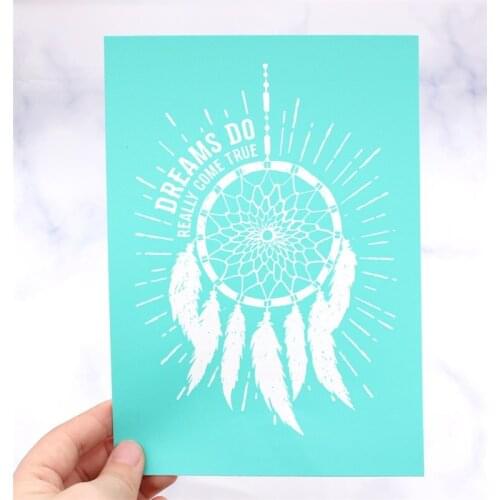 YPP CRAFT Self-Adhesive Silk Screen Printing Mesh Transfers for DIY T-shirt Pillow Fabric Painting Paper Home Deco