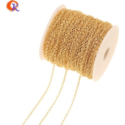 Cordial Design 5M/Lot Jewelry Accessories/Chain/Earring Findings/Genuine Gold Plating/Heart Shape/Hand Made/DIY Necklace Making