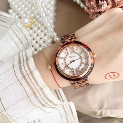 Sexy Wild Leopard Watches for Women Vogue Summer Dress Wrist watch Quartz Crystals Watch Milanese Popular Bracelet Montre Femme