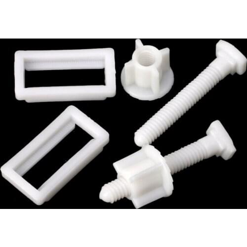 1 Pair Toilet Seat Hinge Bolts Screw Fixing Fitting Kit Toilet Seat Repair Tool 53CA