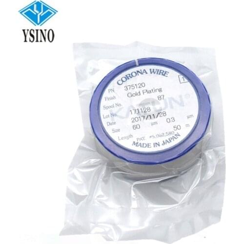 1PCS X Japan Long Life FY3-0040-000 Gold Plating Corona Wire 50m, 0.3um for Konica Minolta Copiers All