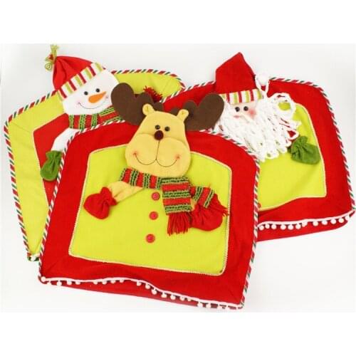 3 Styles Christmas Chair Covers Seat Back Dining Chair Covers Christmas Dinner Table Decoration Ornaments Christmas Supplies