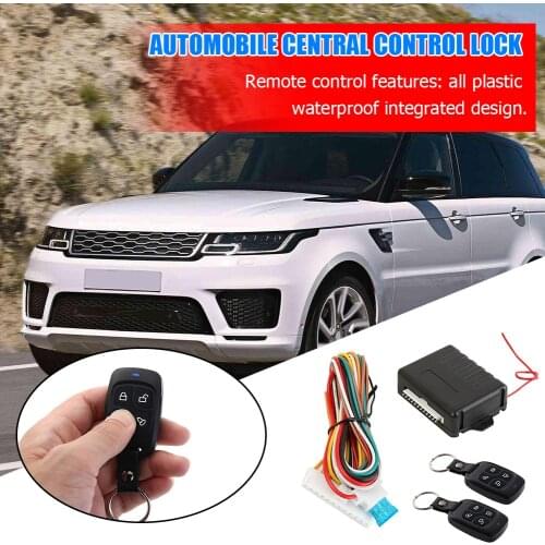 Car Remote Locking Central Door Kit Auto Keyless Entry Alarm System 410/T105 for Caring Personal Cars Accessories