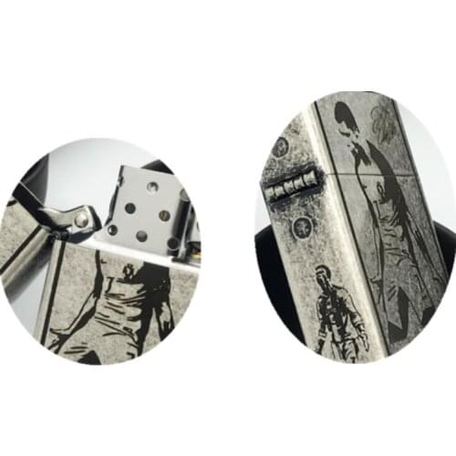 Football Star No. 7 Kerosene Gasoline Petroleum Oil Cigarette Lighter Collection Gift (No Fuel, Han-Made Sculpt 4 to 7 Days)