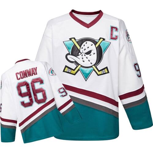 COLDOUTDOOR free shipping Green ducks ice hockey jersey for practice high quality cheap #99 BANKS #96 CONWAY or blank