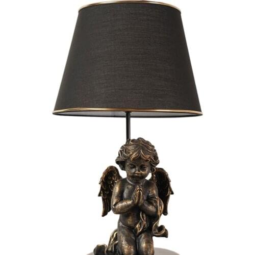 Hmydesin New Season Trend Gift Decorative Accessories Bedroom Home Office For Angel Pattern Floor Standing Lamp Shade Gold-Silver-white Color