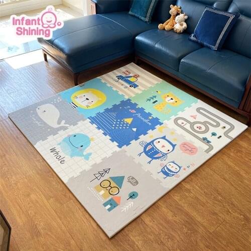 Infant Shining Baby Mat 2CM Play Mat for Kids Playmat 180*200*2cm Thicker Bigger Kids Carpet Soft Baby Rugs Crawling Floor Mats
