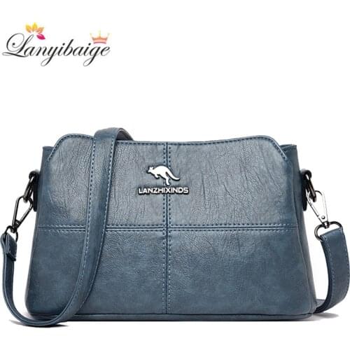 Designer Soft PU Leather Handbags Vintage Crossbody Bags for Women 20201 New Handbags Female Shoulder Messenger Bags Sac A Main