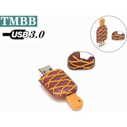 Fast USB 2.0 Mini Ice Cream Cartoon Model Pen drive USB flash drive Pendrive 256G 8g 16g 32g 64G 128GB flash memory stick u disk