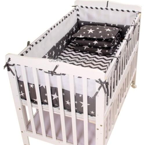 Baby Bed Bumper Cotton Summer Breathable Cot Bumper Infant Washable Baby Crib Bumper Crib Bedding Toddler Protector