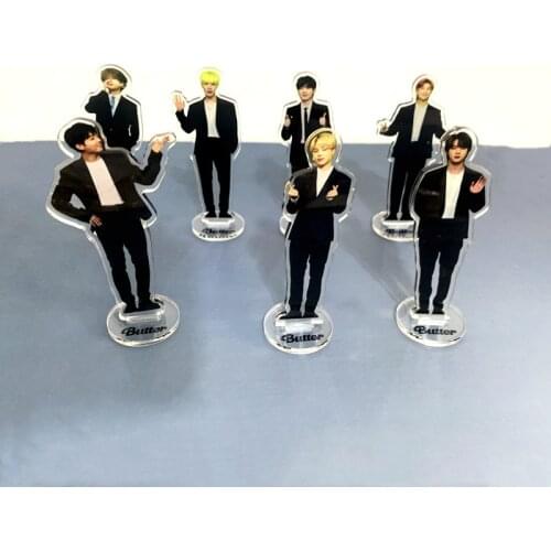 Kpop Boys Acrylic Stand Model Toy Jungkook V Suga J-hope Jimin Rm Jin Jimin Butter Figure Action Desk Decoration Gift
