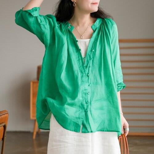 Стильные блузки Johnature China At AliExpress