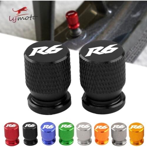 Logo R6 For Yamaha YZF R6 High Quality Universal Motorcycle CNC Accessories Wheel Tire Valve Stem Caps Airtight Covers