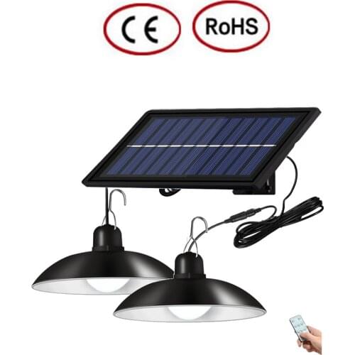 Retro Lampshade Solar Pendant Chandelier solar Lights Outdoor Light,Wireless Waterproof Exterior Security Wall Light Desig 3/6M