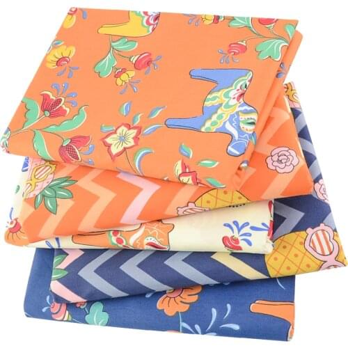 Booksew New Arrival Animal Cartoon Cotton Sewing Fabric Quilting Bedding Curtain DIY Tecido Telas Home Textile Patchwork Crafts