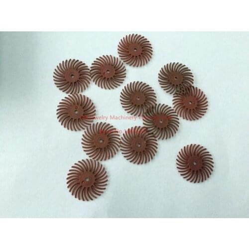 Wholesale White Color Grain 2500# 1" Jewelry Making Supplies 3M Radial Discs Metal Polishing Discs 600pcs/bag