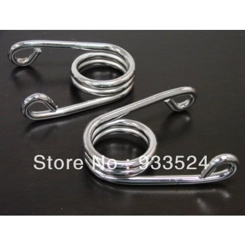 Pair 2" Chrome Custom Torsion Type SOLO Seat Springs For Harley Chopper Bobber