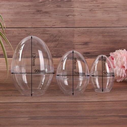 1Pc Plastic Clear Mould Reusable Eggs Shape Crafting DIY Bath Bomb Mold Home Hotel Decor For Christmas Gift Bath Care Tool
