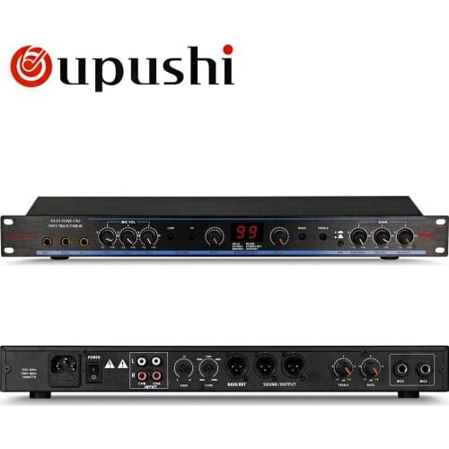 Oupushi Professional Digital Amplifier Processor 2 Way Hi-Fi Audio Speaker Frequency Divider Stereo Crossover
