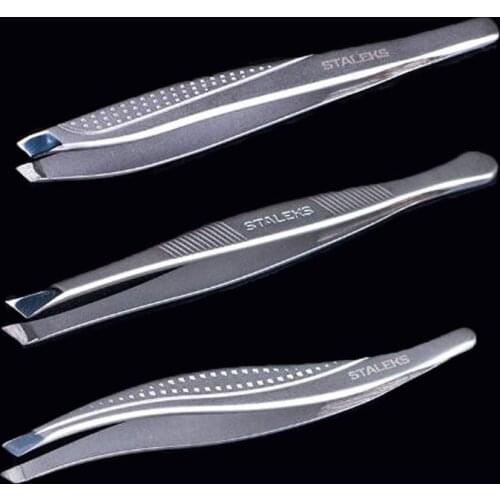 Professional Eyebrow Tweezer Beauty Slanted Puller Excellent Closure Stainless Eyebrow Face Nose Hair Clip Remover Makeup Tool