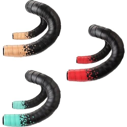 Anti-Slip Bicycle Handlebar Tape Fixed Gear Road Bike Gradient Perforated Belt Breathable Soft Bike Damping Bar Wrap Strap