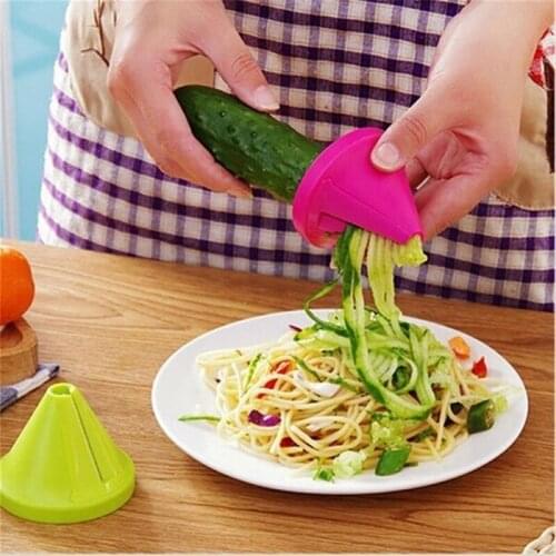 Manual Multi-function Vegetable Fruit Potato Carrot Radish Slicer Cocina Kitchen Gadgets Rotating Shredder Grater Spiral Peeler