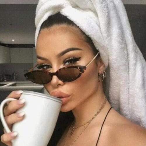 2021 New Fashion Small Cat Eye Sunglasses Women Brand Vintage Colorful Cateye Frame Sun Glasses Female Shades Oculos Feminino