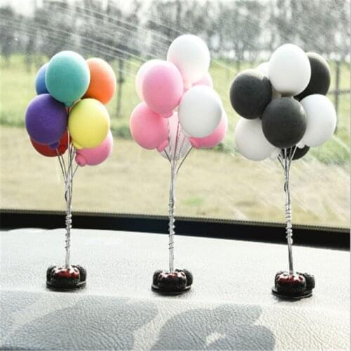 Fresh female clay color balloon car decoration car aromatherapy smell ornaments lovely instrument table