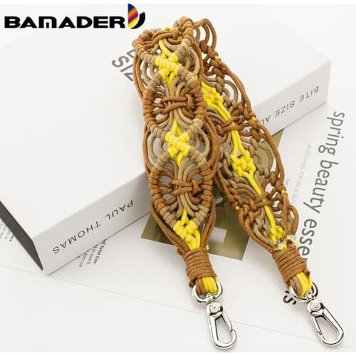 BAMADER Woven Bag Strap Wrist Band For Woman Bags Fashion Replacement Purse Handbag Handle Bag Straps DIY Woven Bag Accessories