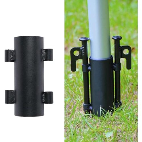 Solid Tent Tarpaulin Pole Holder Outdoor Awning Pole Fixed Bracket Tube