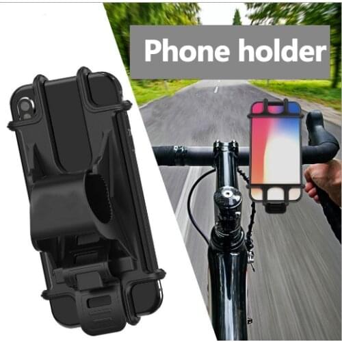 Universal Bicycle Mobile Phone Holder Silicone Motorcycle Bike Handlebar Stand Mount Bracket Mount Phone Holder For iPhone