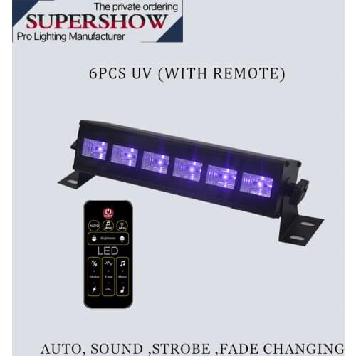 High Quality Outdoor Waterproof 6Pcs LED UV Light wall washer led lights for party show